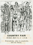 Superhero flyer, Country Fair 1984 by Brooklyn College and Jeff Ng