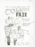 "Have a Close Encounter with Country Fair" Mock-Up and Final Advertisement for Country Fair 1984, page 1 by Brooklyn College and Gene Towba