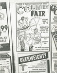 "Have a Close Encounter with Country Fair" Mock-Up and Final Advertisement for Country Fair 1984, page 2 by Brooklyn College and Gene Towba
