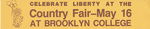 "Celebrate Liberty" flyer 1986 by Brooklyn College and Maria Edelstein