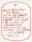Red Ink Calligraphy flyer by Brooklyn College and Robyn A. Davis