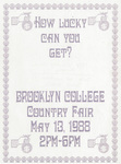 "How Lucky Can You Get" flyer by Brooklyn College and David Steur