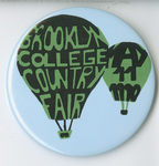 Official Country Fair Button 1990 by Brooklyn College and Valgria Olivos