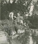 Students at a Pond by Brooklyn College
