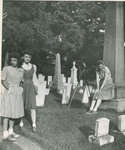 Female Students in a Cemetery 2 by Arnold Eagle