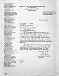 Letter from the Committee for Public Higher Education to Governor, Hon. Hugh L. Carey by Committee for Public Higher Education and Stanley H. Lowell