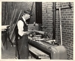 Working on a Lathe in the Carpentry Department of the New York Trade School by New York Trade School and W.P.A.