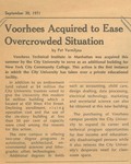 "Voorhees Acquired..." by Voorhees Technical Institute